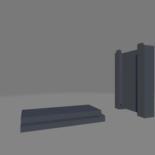 desk wall mount wallmount 3d print model - Mito3D