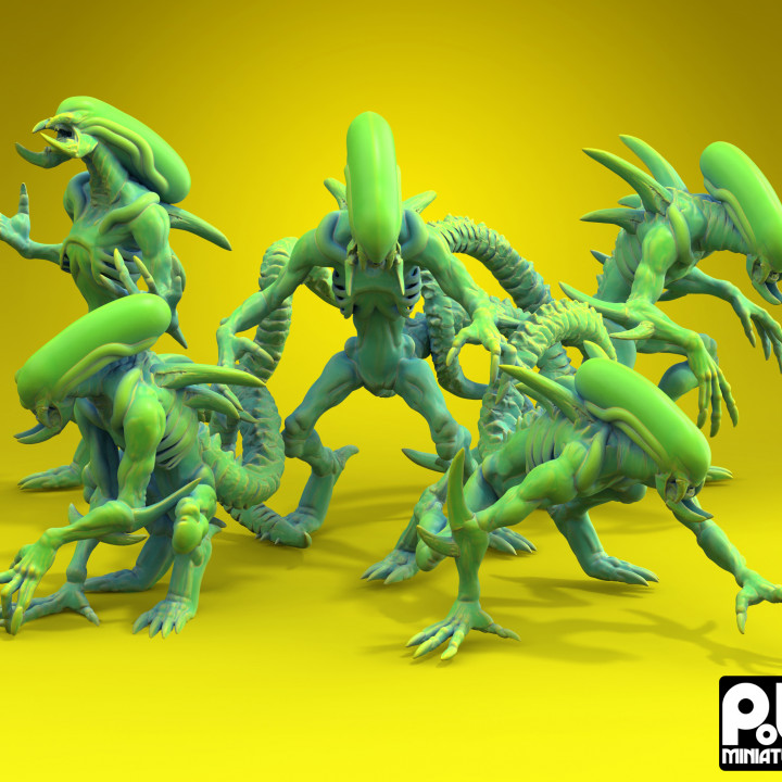 hive alien monster scifi xenomorph 3D print model - Mito3D