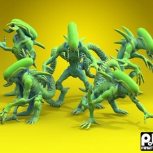 hive alien monster scifi xenomorph 3d print model - Mito3D