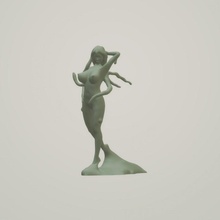 Schmiere Mädchen Geschäft Miniatur nsfw Monstergirl schlankes 3d print model - Mito3D