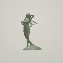 goo menina loja miniatura nsfw monstergirl magra 3d print model - Mito3D