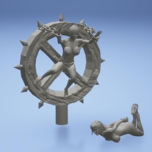 bound pirate prisoners miniatures tabletop nsfw 3d print model - Mito3D