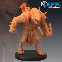 gnoll arciere iena ibrido arco freccia classico mostro fantasia foresta medievale rpg warhammer sla nemico tavolo prigione incontrare dnd 3d print model - Mito3D