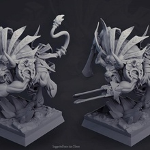 lootah corte aço pre supported loja garras fantasia touro Minotauro patreon d dnd castnplay Tauren lootal 3d print model - Mito3D