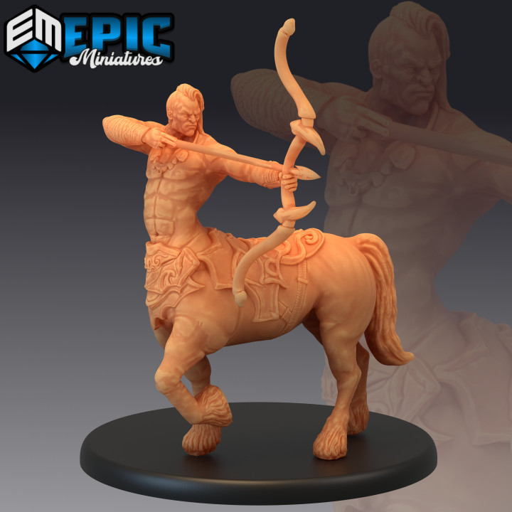 centaur archer horse human hybrid bow & arrow classic monster fantasy medieval rpg warhammer warrior enemy tabletop dungeon dnd pathfinder npc 3D print model - Mito3D