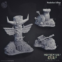 woodenhorn folliage & props pre-supported store fantasy terrain plants clan d&d totem scatter castnplay totems terrains 3d print model - Mito3D