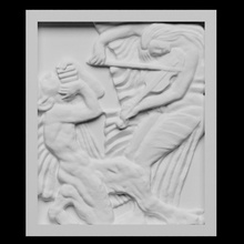 music scan france 3dprintable relief bourdelle 3d print model - Mito3D