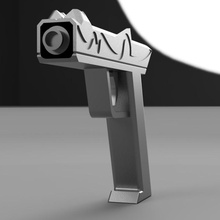 mini spazio pistola puntello sci fi lensor raggi assemblare facile lente piccolo giocattolo costruire scifi pulito colla assemblaggio necessario Fai 3d print model - Mito3D