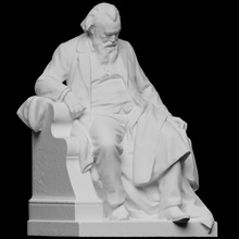 statue Johannes brahms analyse sculpture Vienne 3dprintable L'Autriche 3d print model - Mito3D