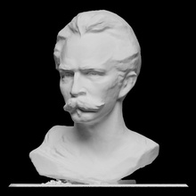 jos mart scan bust head statue vienna 3dprintable austria 3d print model - Mito3D