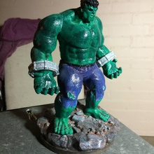 incredible hulk fan art marvel movie comics playtimebanner 3d print model - Mito3D