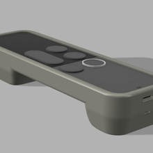 appletv uzak + fayans izci durum kılıf manyetik ayak elma 3d print model - Mito3D