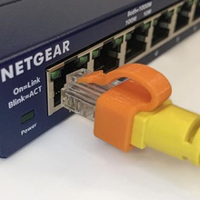 ethernet rj45 sécurise agrafe réparation cassé languette câble l'Internet fixation connecteur Terminal verrouillage réseau ample remplacer ondulation 3d print model - Mito3D