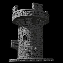 guard tower dragon game lock play table open role dungeon d&d dnd openlock tour jeux garde dunjon 3d print model - Mito3D