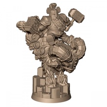 steel ram clan dwarf knight toys & games armor axe mount warrior hammer 3d print model - Mito3D