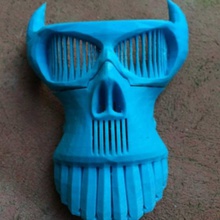 evil skull mask props & cosplay 3d print model - Mito3D