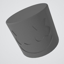 playmobil dj marshmello cabeza cubierta carcasa funda sombrero juguete djmarshmello 3d print model - Mito3D