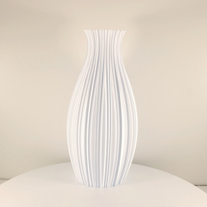 moderno ondulato fiore vaso modalità decorazione interni vasi fiori Home decor slimprint secchi elegante wavyvase wavydecorationvase shelfdecor 3D print model - Mito3D
