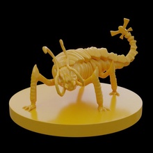 oxido monstruo armadura insecto metal comensal monstosidad 3d print model - Mito3D