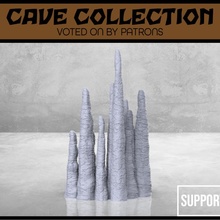 stalagmite grand dragons donjons fantaisie Jeu jeu mini jouer rpg miniature rôle table grotte dnd 3d print model - Mito3D