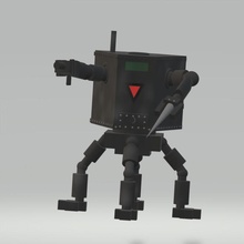 guerra mech robot serbatoio veicolo scifi tavolo camminatore 3d print model - Mito3D
