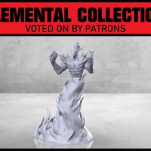 greater elemental toys & games dragons dungeons fantasy game gaming great mini play rpg miniature role tabletop dnd humanoid element 3d print model - Mito3D
