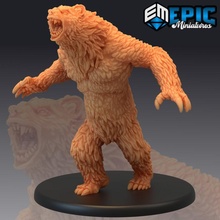 homem urso Urso híbrido diga fera floresta criatura brinquedos jogos animal fantasia medieval monstro rpg martelo guerra inimigo tampo mesa 3d print model - Mito3D