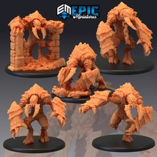 insect hulk set cave brute creature classic dungeon encounter collection toys & games fantasy monster rpg warhammer enemy tabletop underground dnd pathfinder umber 3d print model - Mito3D