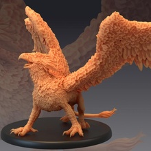 savage gryphon classic monster toys & games bird fantasy lion medieval rpg warhammer wing hybrid flying enemy tabletop dungeon griffin dnd pathfinder griffon 3d print model - Mito3D