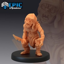 goblin redcap forest encounter classic monster toys & games cap fantasy medieval red rpg warhammer enemy dagger tabletop dungeon dnd pathfinder murderer npc 3d print model - Mito3D