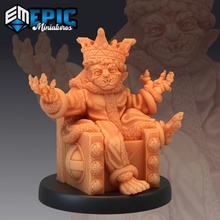 goblin king forest encounter classic monster toys & games crown fantasy medieval rpg warhammer lord enemy tabletop throne dungeon dnd pathfinder royale npc 3d print model - Mito3D
