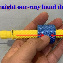 straight one-way manual hand drill toys & games 3d print model - Mito3D