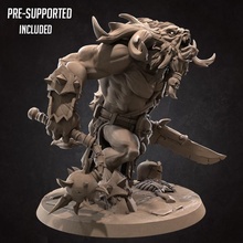 barath beast lord toys & games demon boss creature warrior chief boardgame tabletop minotaur collectible patreon chaos demigod 3d print model - Mito3D