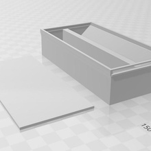 caixa lista 2 partes simplificado modelo junta erva daninha Rollajoint spliffbox boxtoroll 3d print model - Mito3D