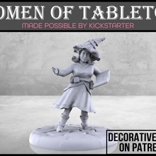 gnomo bruxo brinquedos jogos dragões masmorras fêmea humano mini rpg mulher mulheres miniatura tampo mesa dnd humanóide 3d print model - Mito3D