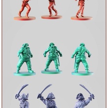 miniatures 3d players car board dragons dungeons fantasy game monster pawn pirate warhammer zombie elemental wolfen dnd bundle haven frost confrontation zombiecide gloom 3d print model - Mito3D