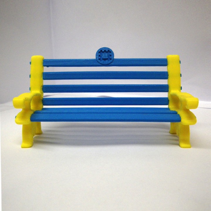 english heritage desktop park bench toys & games 3D print model - Mito3D