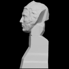 Apollo Kopf Scan Skulptur Bronze 3dprintable 3d print model - Mito3D