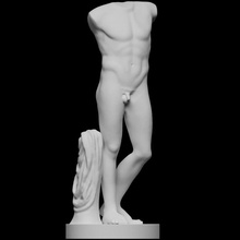 torso athlete scan sculpture louvre 3dprintable 3d print model - Mito3D