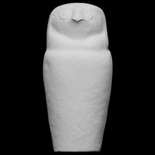 limestone dummy canopic jar qebehsenuef scan france 3dprintable 3d print model - Mito3D