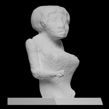 pintado madeira figura Varredura escultura França 3dprintable 3d print model - Mito3D