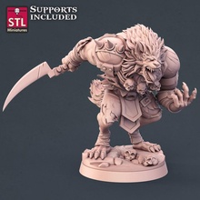 werewolf boss store fantasy rpg enemy tabletop dnd pathfinder werewolves criature 3d print model - Mito3D