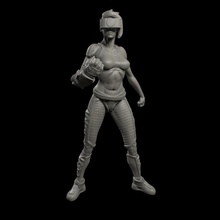 Mechromant Rüstung Zukunft Mädchen Gewehr Roboter sexy scifi mech Cyberpunk 3d print model - Mito3D