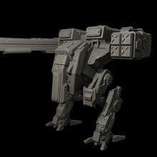 mechromanciens mech futur pistolet robot scifi cyberpunk méchromancien 3d print model - Mito3D