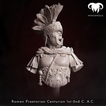 Büste römisch Prätorianer Zenturio 1st 2nd ac Befehl Geschäft Aktion Anzeige Zahl Spiele bewachen historisch Rahmen Soldat Krieger Malerei Sockel 10th Insignien spqr 3d print model - Mito3D