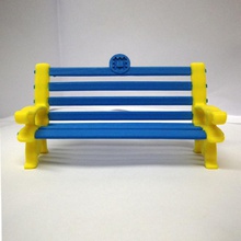 english heritage desktop park bench toys & games 3d print model - Mito3D