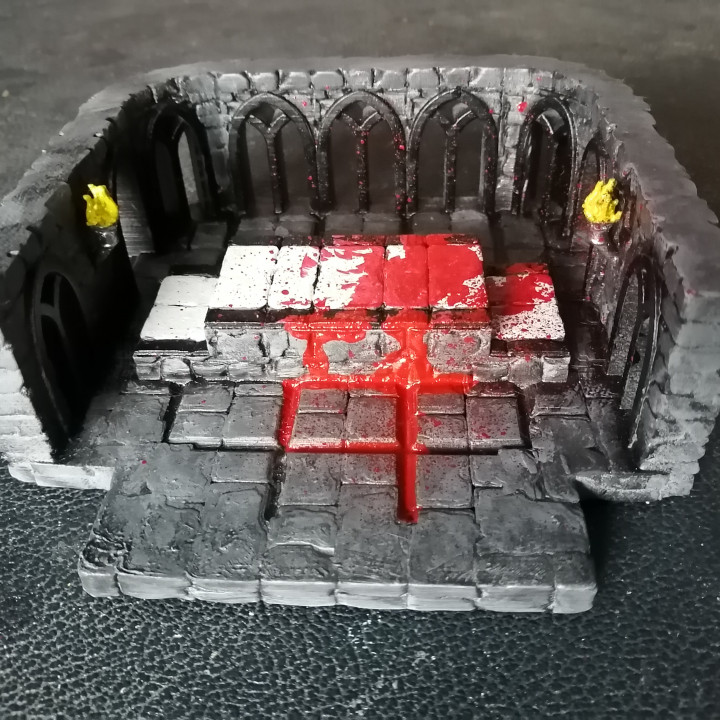 sacrificiel autel dragon dragons Jeu table rôle donjon dnd sacrifice jeux donjons 3D print model - Mito3D