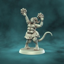 rat cheerleader ratmen pi'rats 3d print model - Mito3D