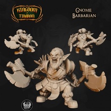 gnome barbarian store painting highdetailed minis dnd 35mm 32mm dndminiatures gnomebarbarian 3d print model - Mito3D