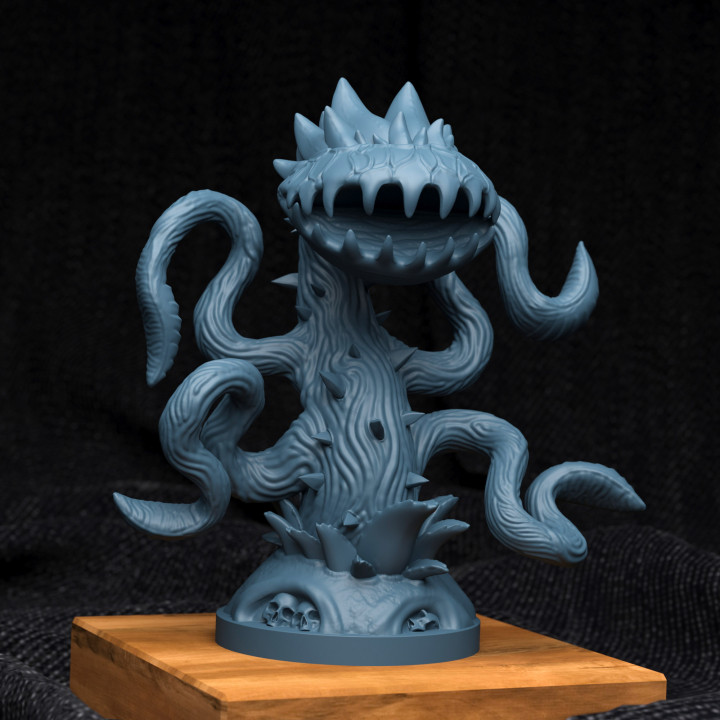 carnivorous plant creature mini monster tabletop dnd 3D print model - Mito3D